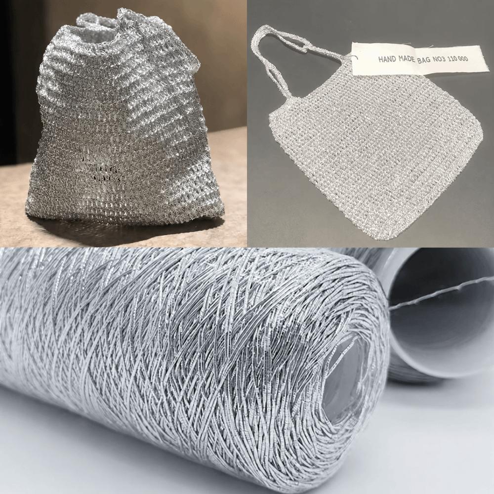 Metallic Flash Core Wire Yarn DIY Shiny Yarn New Handmade Crochet Yarn  for Small Bag Knitting