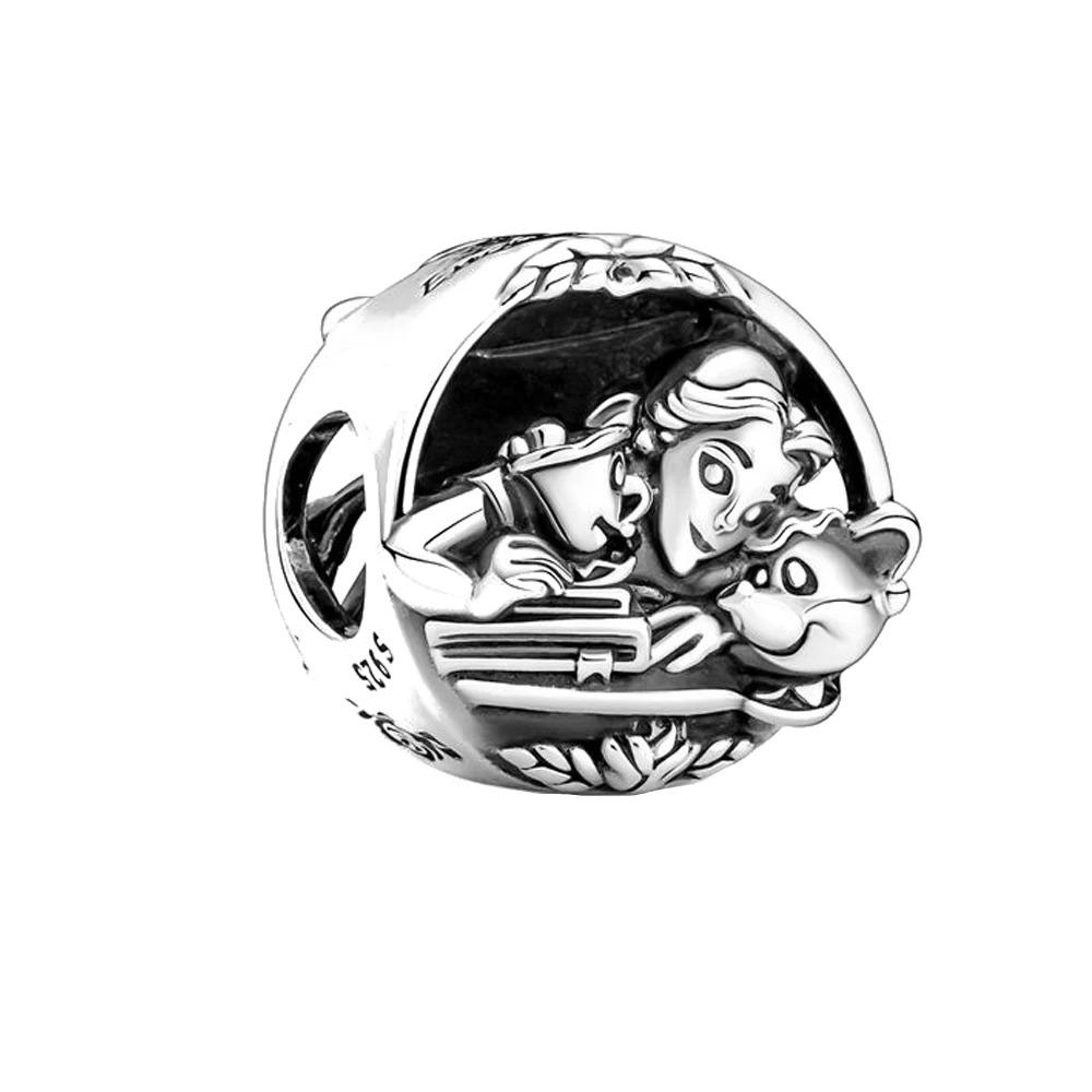 Miniso Disney Christmas Eve Silver 925 Bracelet with Poker Jack Skull Beads Charm for Women Jewelry