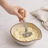 Yousheng Stainless Steel Potato Masher, Standable Manual Vegetable Crusher with Wood Handle, Food Grinding Tool for Mashed Potatoes