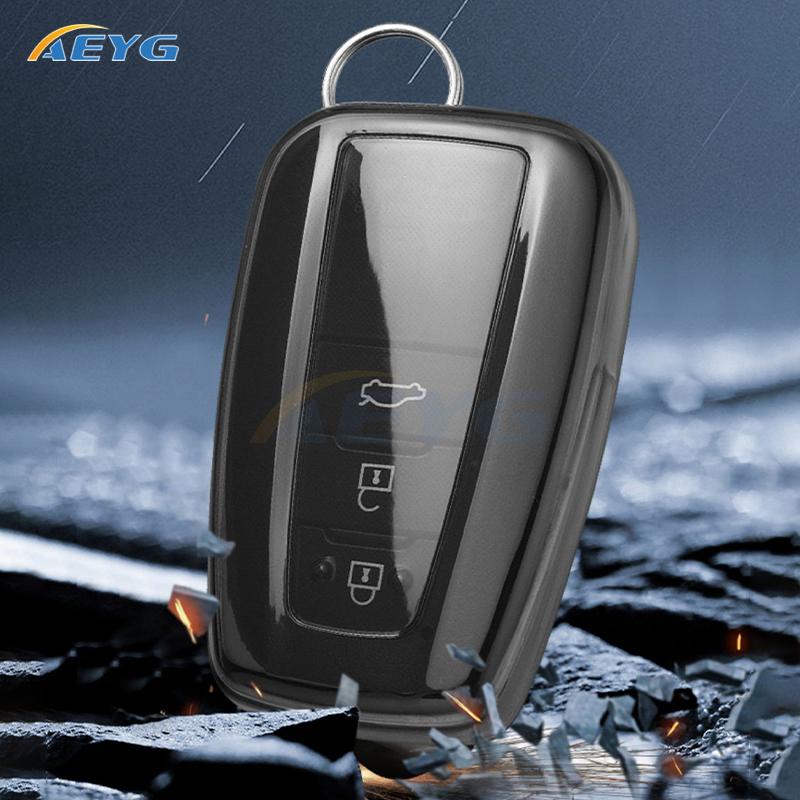 Tpu Car Remote Key Cover Case Shell Fob For Toyota Prius Camry Corolla Chr C-Hr Rav4 Land Cruiser Prado Holder Fob Accessories