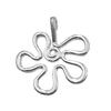Flower Charm Pendants Abstract Flower Charm Dangle Jewelry Making Accessories
