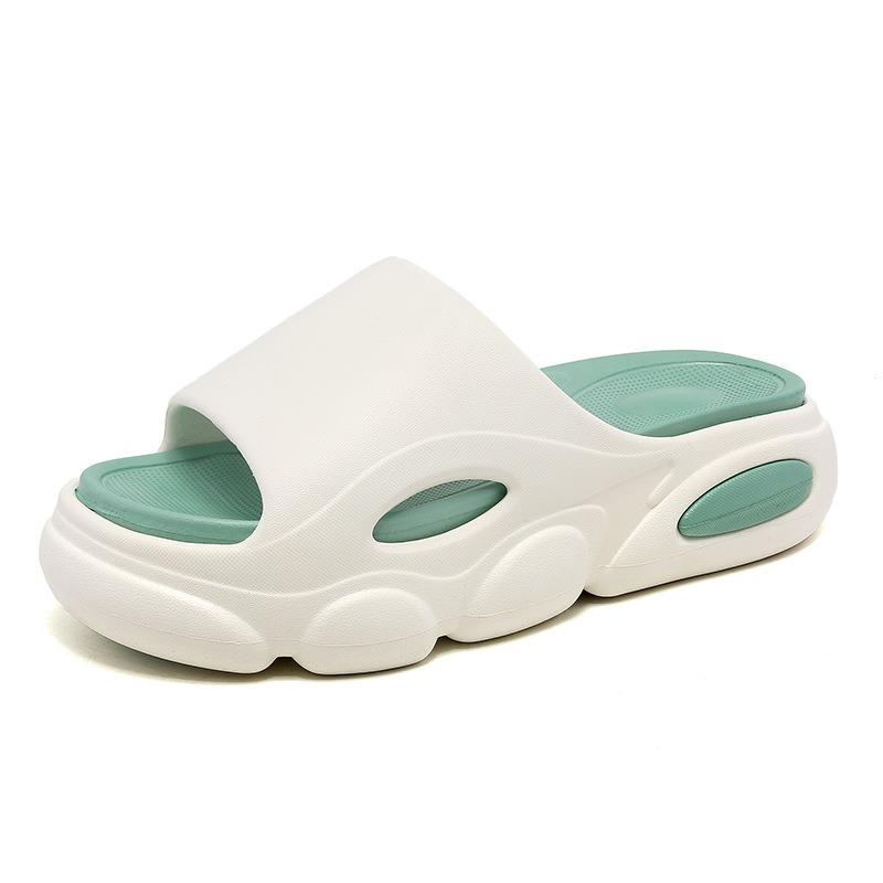 Summer New Women's Slippers One-word Non-slip, Wear-resistant and Durable, Light and Heightening, Casual and Cool Slippers for External Wear