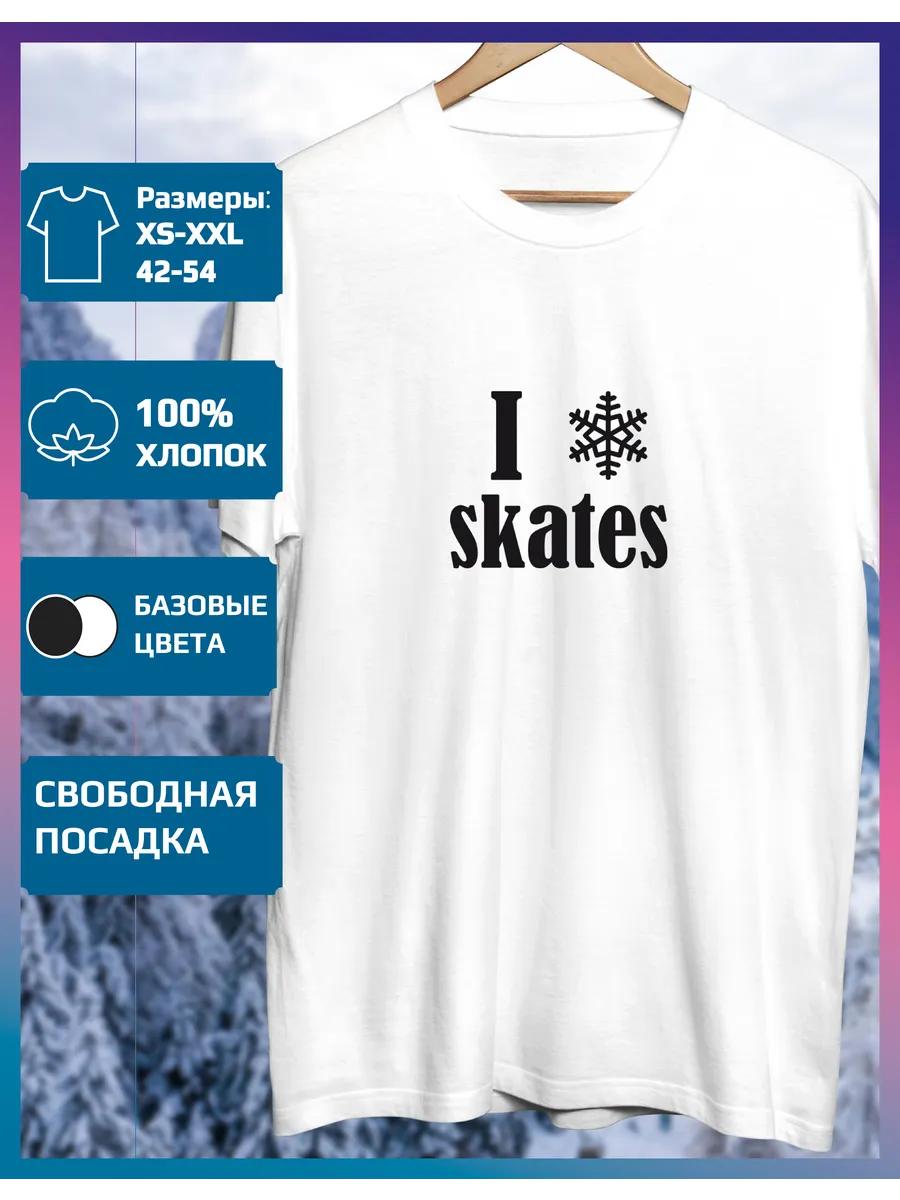 Футболка с принтом «Зимние виды спорта» 2XL