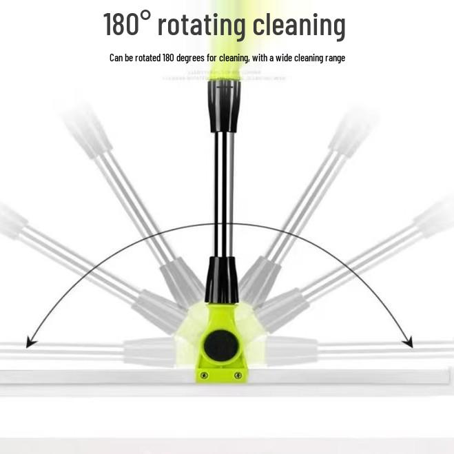 1,5m grüner Teleskopstiel Bodenwischer für Küche & Bad - Silikon Zauberbesen & Wasserschaber