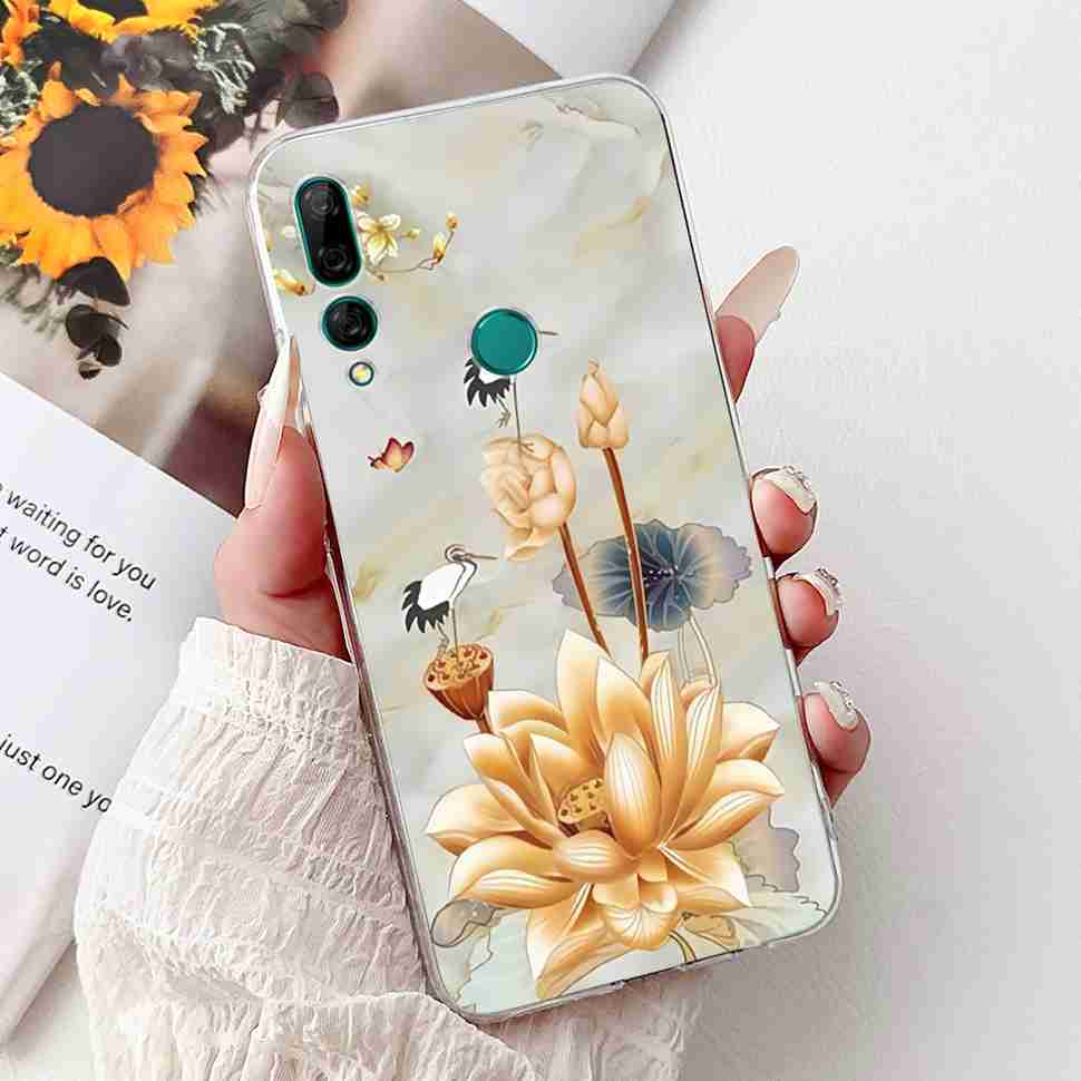 For Huawei Y9 Prime 2019 6.59" Case Cute Balloon Girl Flower Soft Silicone TPU Cover For Huawei Y9Prime 2019 STK-L21 Phone Shell