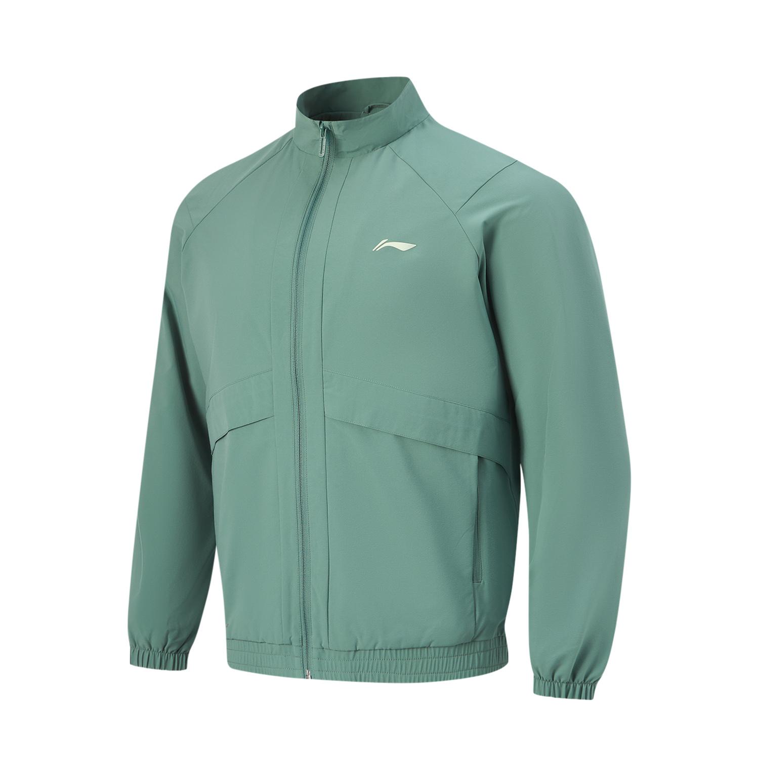 

Li-Ning Fitness Series Solid Color Zip Collar Comfortable Breathable Versatile Jacket Men jackets Qianshan-Cui AJDU145-2 M