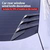 Car Rear Window Sunshade Trim, Racing-style DIY Decal, Self-adhesive Body Modification Sunshade Exterior Accessory