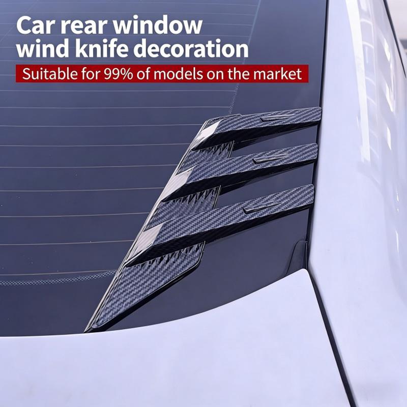 Car Rear Window Sunshade Trim, Racing-style DIY Decal, Self-adhesive Body Modification Sunshade Exterior Accessory