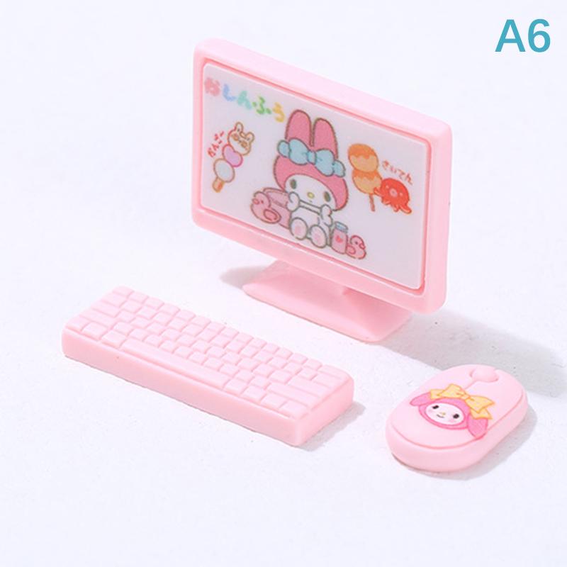 

Кукольный домик Миниатюрный монитор Клавиатура Мышь Набор Украшения Аксессуары Игрушки