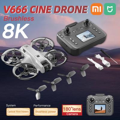 Neue MINI V666 Drohne 4K Professionell WIFI 5G Drohne Hindernisvermeidung Bürstenlos Höhenhaltung Headless Modus RC Quadcopter Spielzeug Geschenk