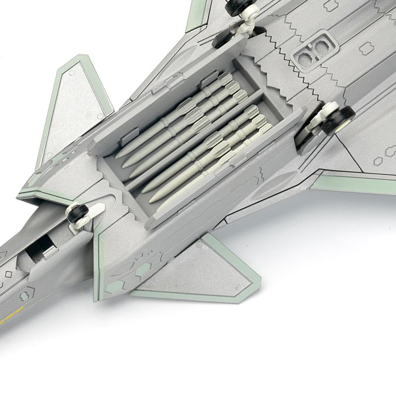 1/72 Modern Military Model Building Block Toy J-20 Supersonic Stealth Fighter Aircraft Weapons Assemble Puzzle Collection Toys