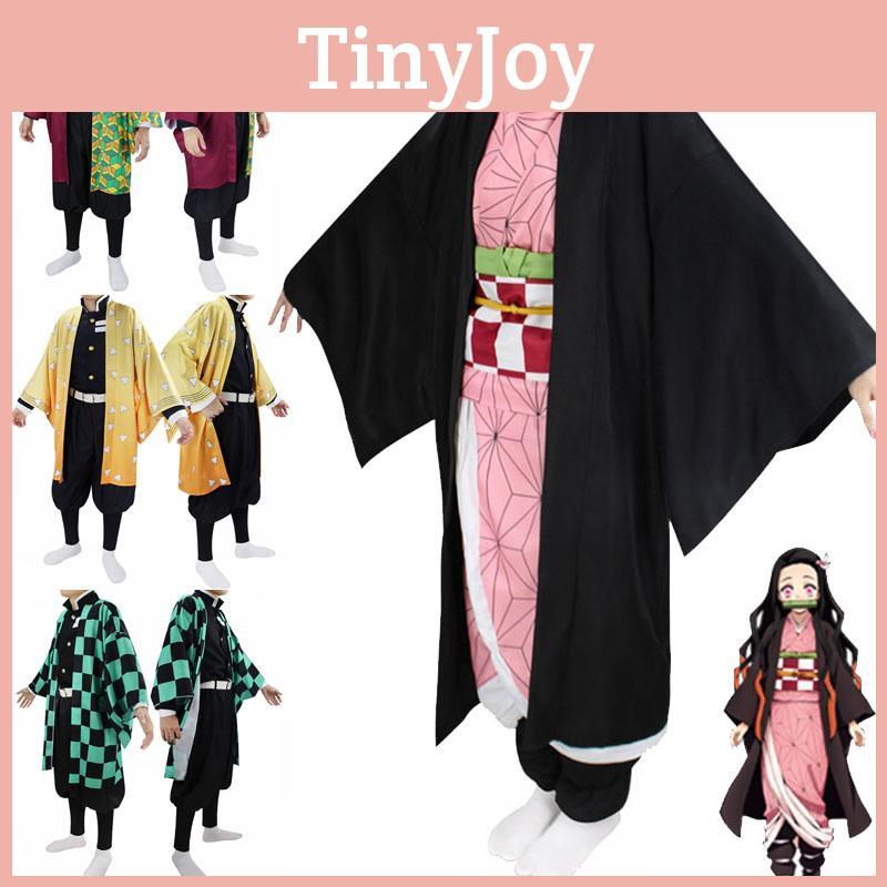 Demon Slayer Kimetsu No Yaiba Kamado Nezuko Cosplay Costume Kimono Robes Suit