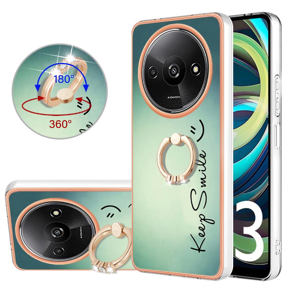 YB IMD Series-20 Style D for Xiaomi Redmi A3 4G/Poco C61 4G Case 2.0mm TPU Electroplating Edges Phone Cover