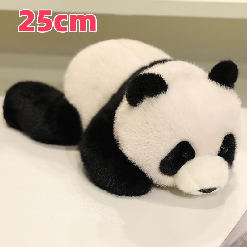 Lebensechte, zum Lügen neigende Tier-Plüschtiere Gefüllter Roter Panda Waschbär Panda-Puppe Kawaii Wohnkultur Hübsches Kindergeburtstagsgeschenk