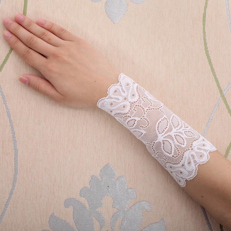 Summer Thin Lace Wrist Support - Women's Breathable Scar Cover Tattoo Sun Protection Gloves