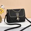 Mickey Women's Fashionable Crossbody Bag: Trendy, Textured, High-End Small Square Shoulder Bag