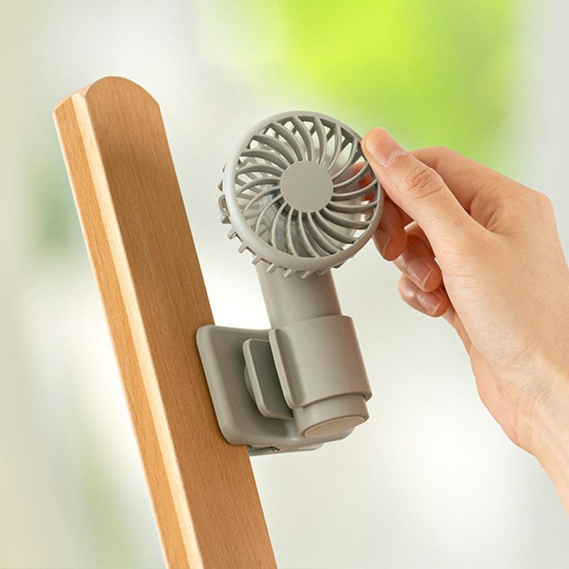 New Multifunctional Clip Fan USB C Rechargeable Portable Outdoor Handheld Mini Fan with 3 Speeds Long Battery Life