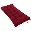 3 Seater Home Garden Lounger Bench Cushion Outdoor Patio Park Swing Chair Cushions Classic Solid Color Long Pillow Cushions