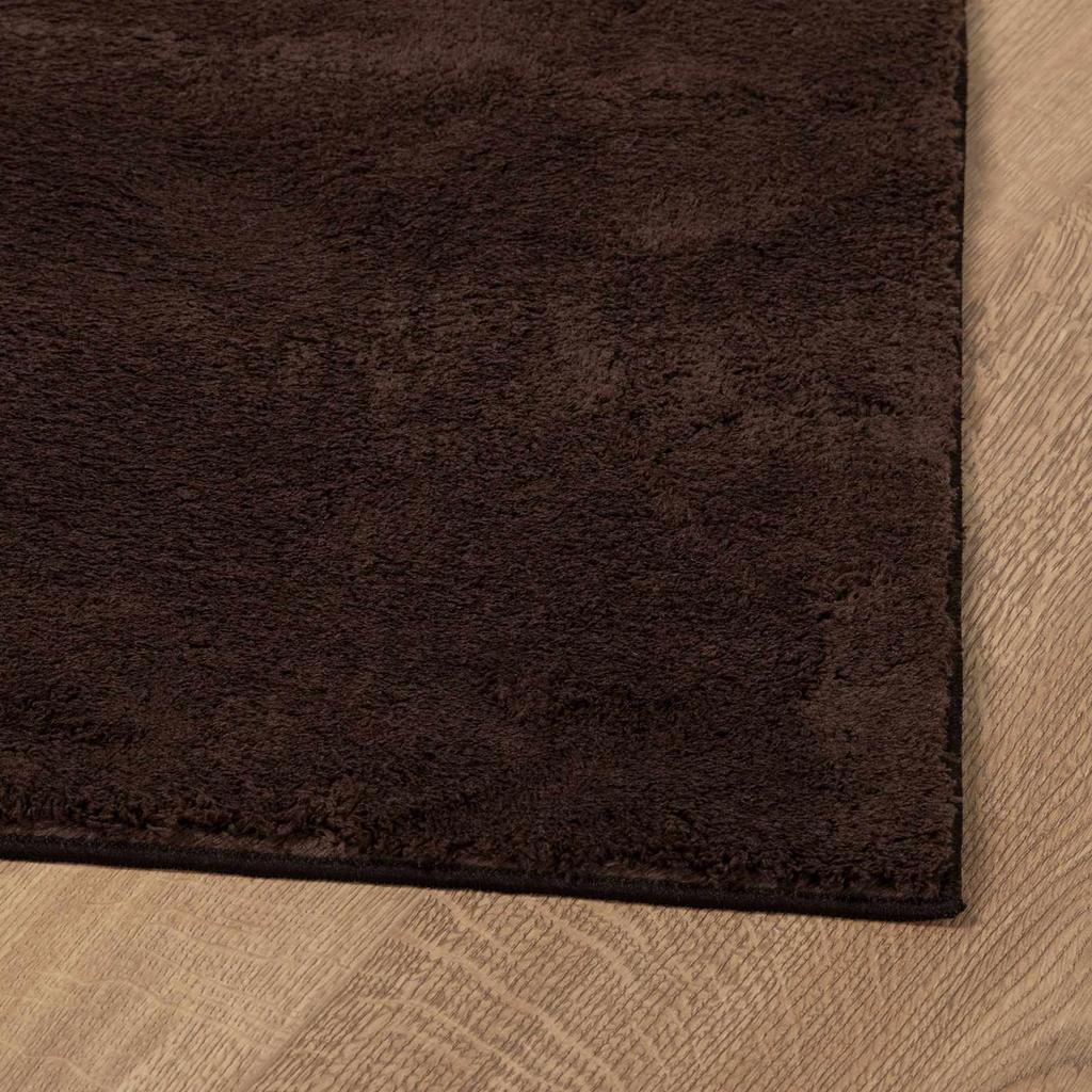 Medium Pile Soft and Washable Rug HUARTE Brown