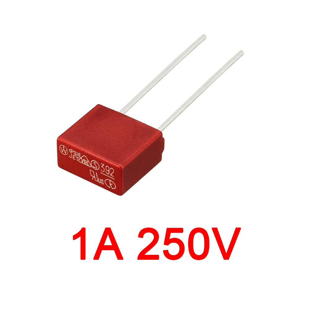

20PCS T0.5A T1A T1.5A T2A T2.5A T3.15A T4A T5A T6.3A T8A T10A T15A 250V Мініатюрний квадратний повільний мікрозапобіжник Джерело живлення DIP-монтований