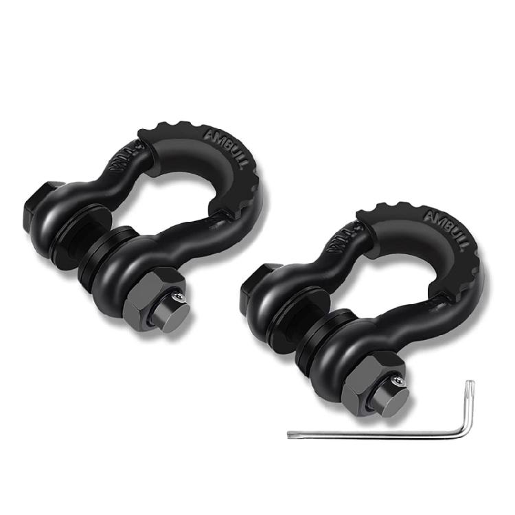 

Bow Screw Heavy Duty D-Ring Anti-Rust 3/4 D-Ring Bow Shackles for Vehicles