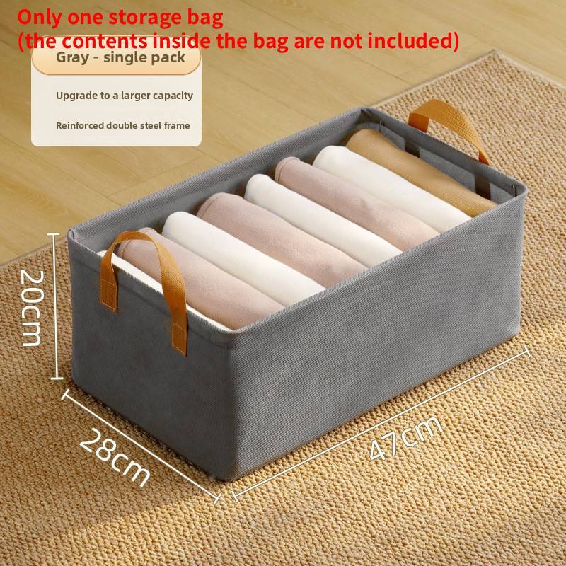 Clothes Storage Bin With Foldable Design For Bedroom Organizing And Home Storage