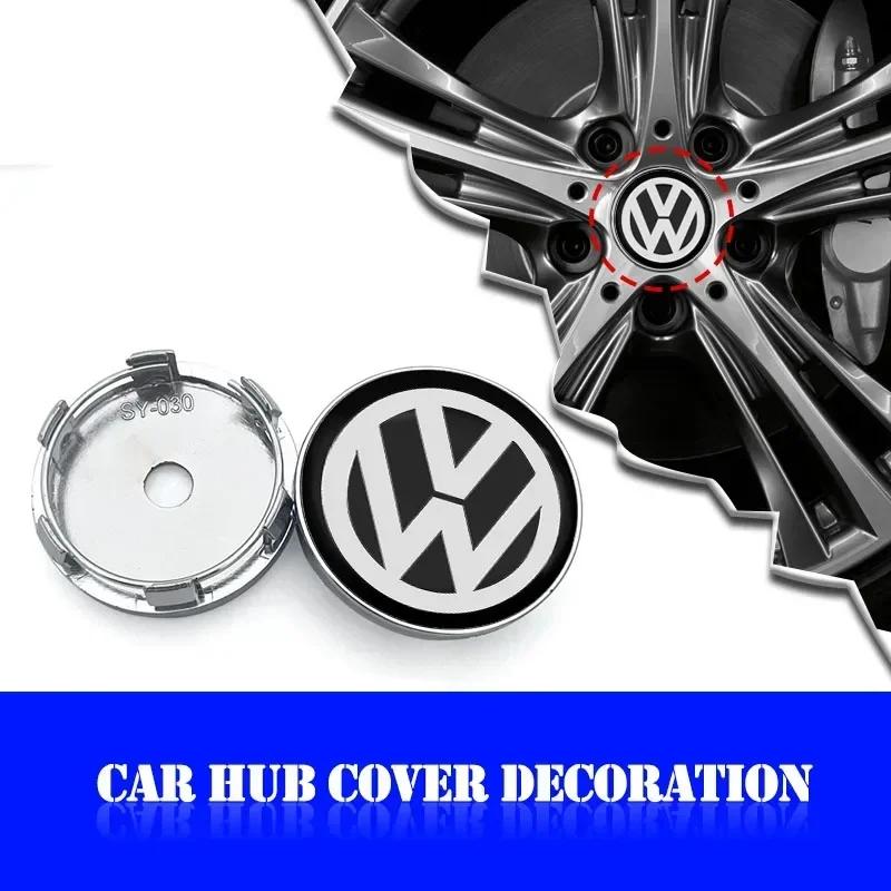 Per Volkswagen VW 4pz 56/60mm Emblema Auto Tappo Mozzo Ruota Cerchione Copricerchi Accessori Auto Per Volkswagen Golf-5 6 7 Jetta Lavida