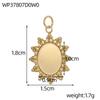 CARLIDANA Trendy 3D Spaceman Astronaut Pendant Space Themed Gold Plated DIY Accessories Stainless Steel Moon Heart Jewelry Charm