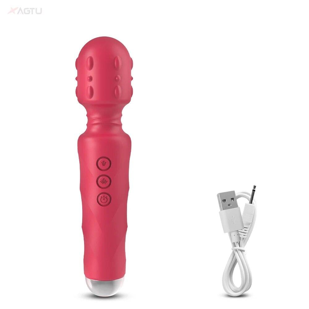 Powerful Magic Wand Vibrator for Women Clit Clitoris Stimulator AV Stick G Spot Massager Female Masturbator Sex Toys for Woman