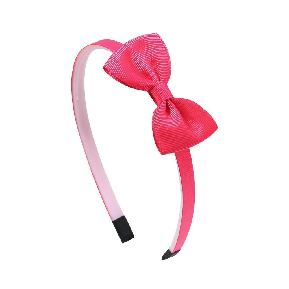 1pcs Cute Solid Color Ribbon Handmade Hair Bows Hair Bands for Girls Headband 20 Colors Cute Children Kids Baby Hair Accessories