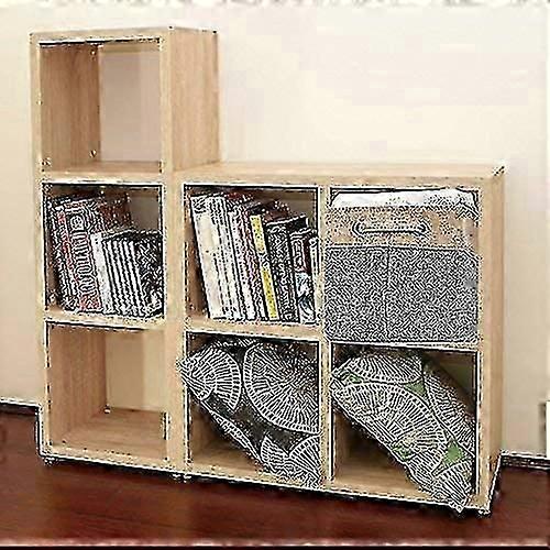 Foldable Storage Box Basket Set [3 Pack] Canvas Fabric Foldable Storage Box