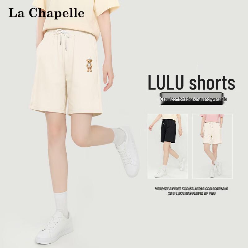 La Chapelle Women s Drawstring Capri Shorts M