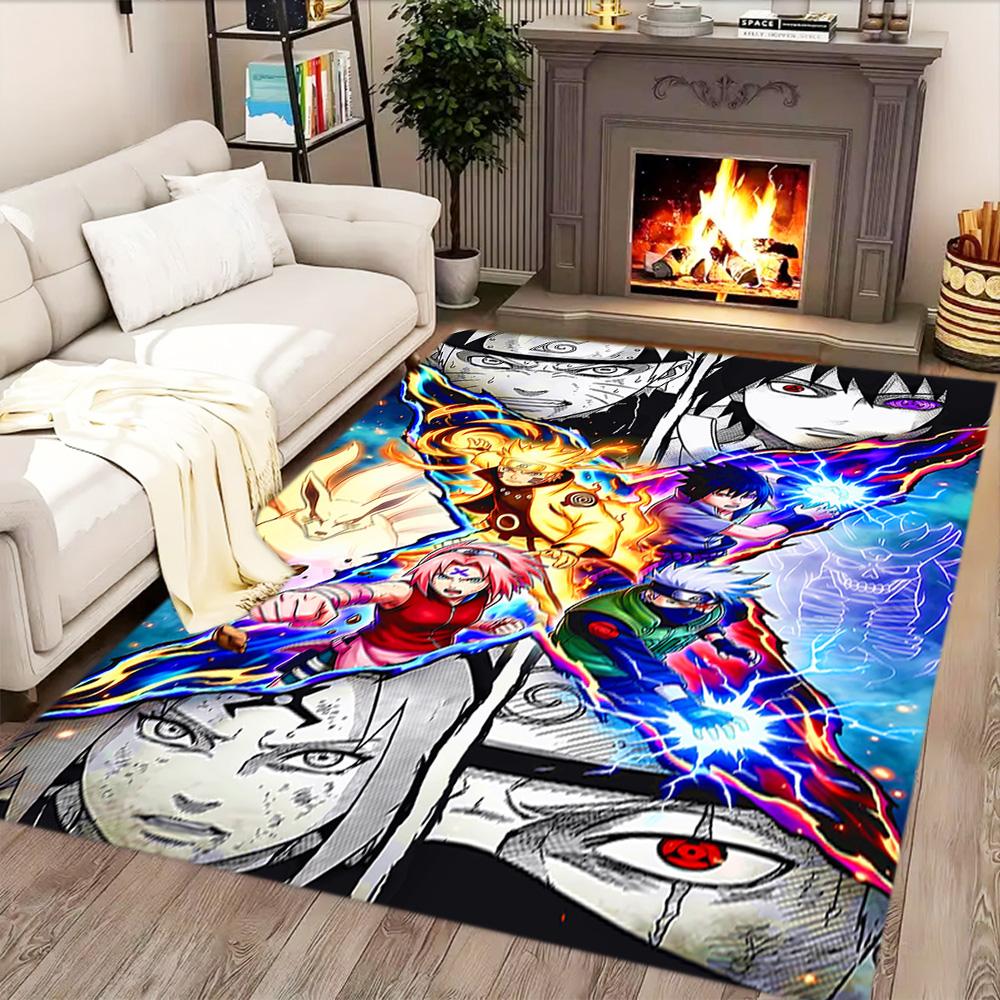 Naruto's Fire Mode for Living Room, Bedroom Rug, Study Room, Hallway Decoration, Perfect for Home Decoration or Holiday Gifts