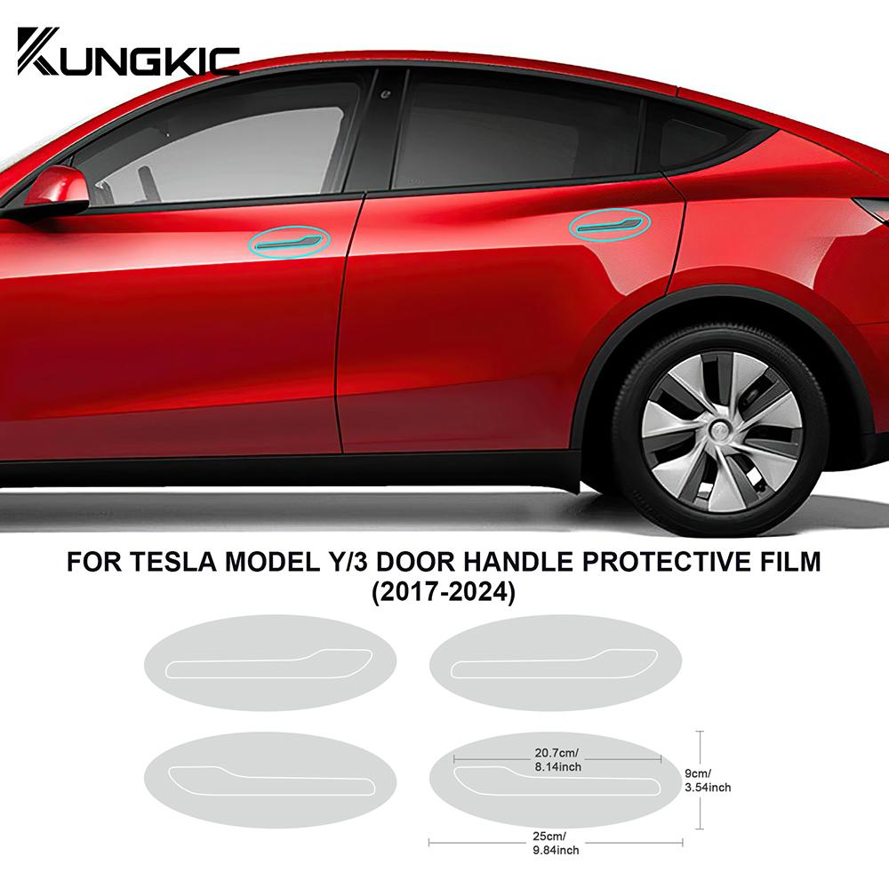 Pellicola Protettiva in TPU per Tesla Model 3 Model Y 2017-2025 Highland Porta Anteriore Porta Posteriore Lampada Paraurti Estesa PPF Invisibile per Auto