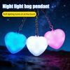 Sensor Light Rechargeable Mini Flashlight Wallet Keychain with Touch And Automatic Light Sensor Compact Heart-Shaped Purse Light for Women