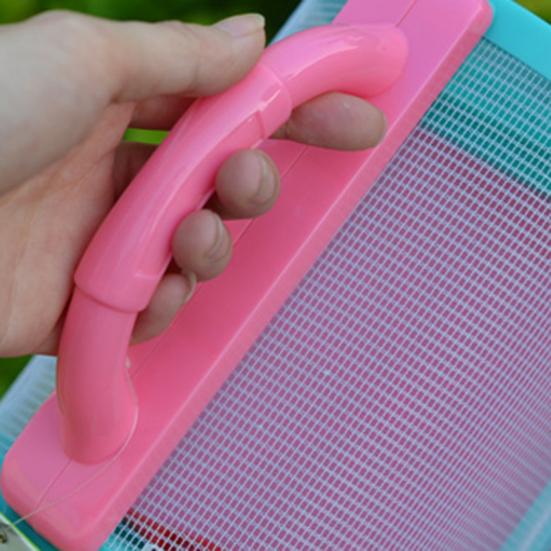 1 Set Critter Viewer Box with Tweezers Magnifying Glass Portable Handle Mesh Kids Outdoor Nature Exploration Small Animal Catcher Observation