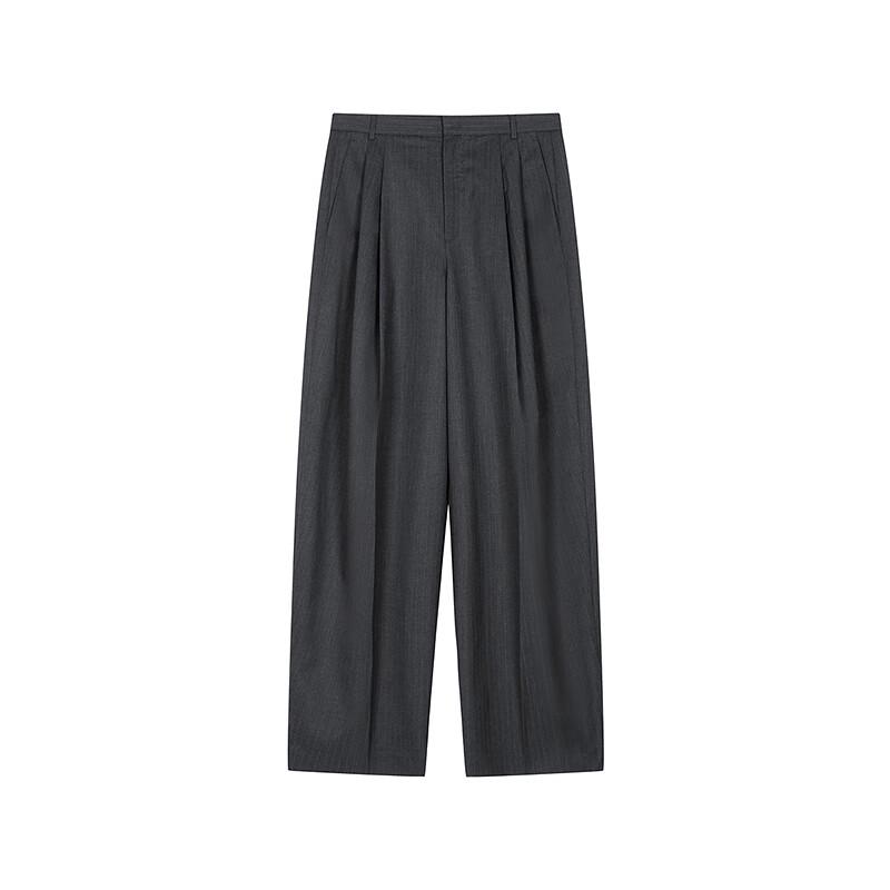 JNBY 2025 Spring Loose Tapered Wool Blend Casual Pants