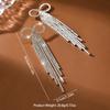 New Super Sparkling Ladies' Style Bow with Sweet and Cute Tassel Earrings and Accessories