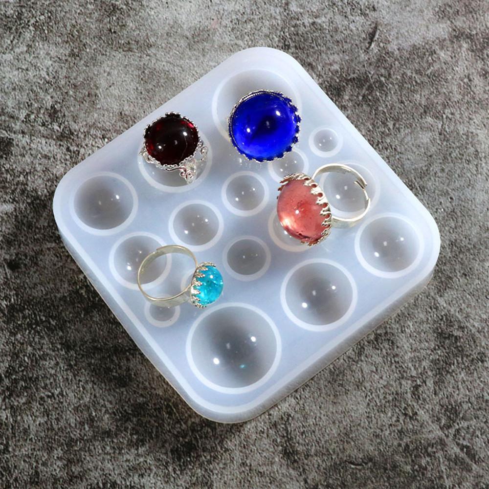 Runder Cabochon Anhänger Epoxidharz Silikonform Schmuckherstellung Handwerkliches Werkzeug Kristall Epoxidharz Formen Zubehör