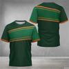Men's Colorful Pattern T-shirt Summer Casual Round Neck Short Sleeve Street T-shirt