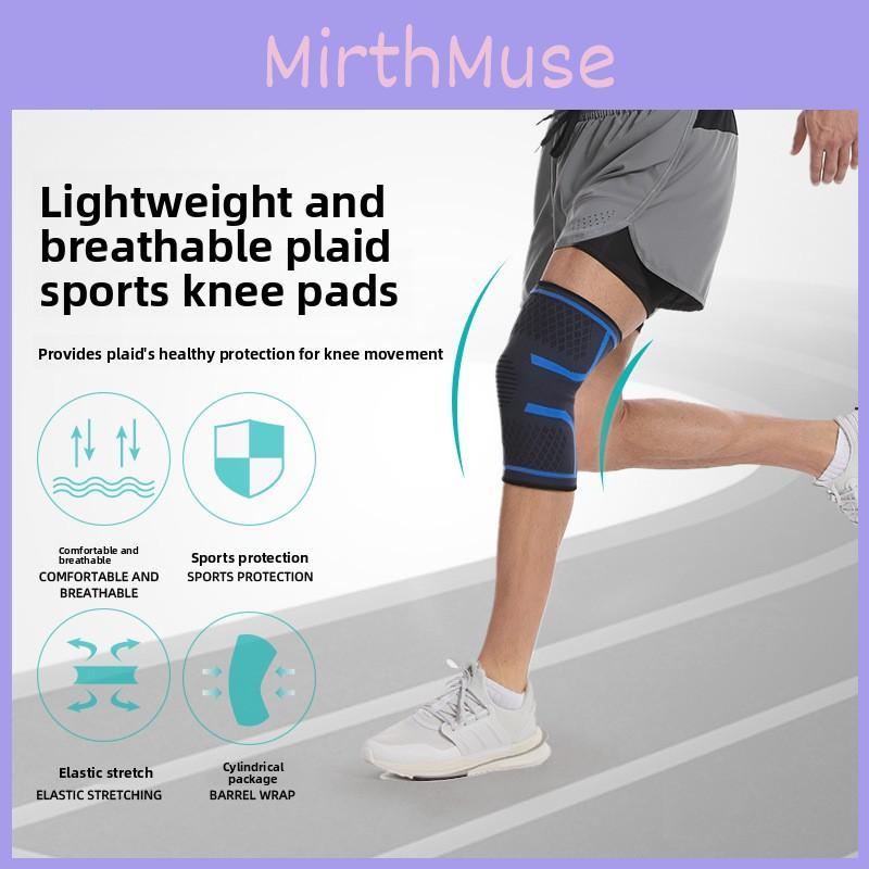 Fitness Knieprotektoren mit dehnbarem Nylongewebe und rutschfestem Design für Jogging und sportliche Aktivitäten