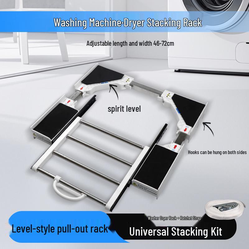 Регульована полиця-стелаж з нержавіючої сталі для сушильних машин - Економія місця