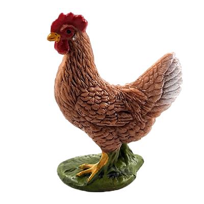 Children Kids Lifelike Cute Chicken Duck Goose Model Animals Biological Toy Gift