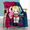 Warner (4) Customize Your Name Blanket Cozy Customizable Blanket Comfortable Suitable for Sofa Office Chair Home Decor Couch Ideal for All Seasons