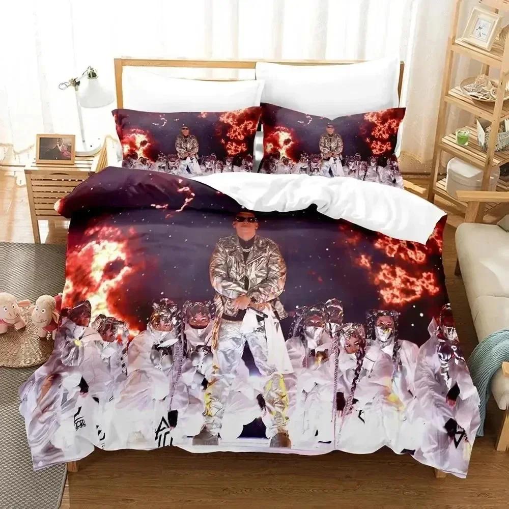 

Luxury New 3D Print Daddy Yankee Bedding Set Duvet Cover Bed Set Quilt Cover Pillowcase king Queen Size Boys Adult Bedding Set 70x133cm 2pcs