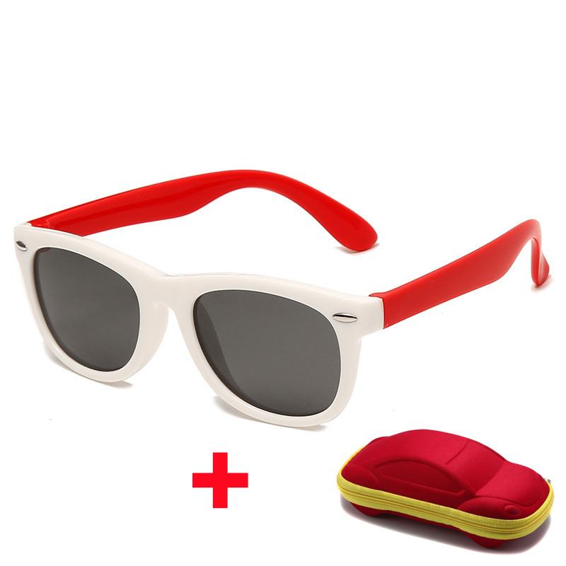 Children'S Silicone Sunglasses With Glasses Box Boys Girls Outdoor Goggles Sun Glasses Ac Lens Eyeglasses Baby Uv400 Eyewear