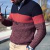 Men's Plus Size Loose Fit Knit Pullover Sweater - Long Sleeve, Casual Autumn/Winter Style
