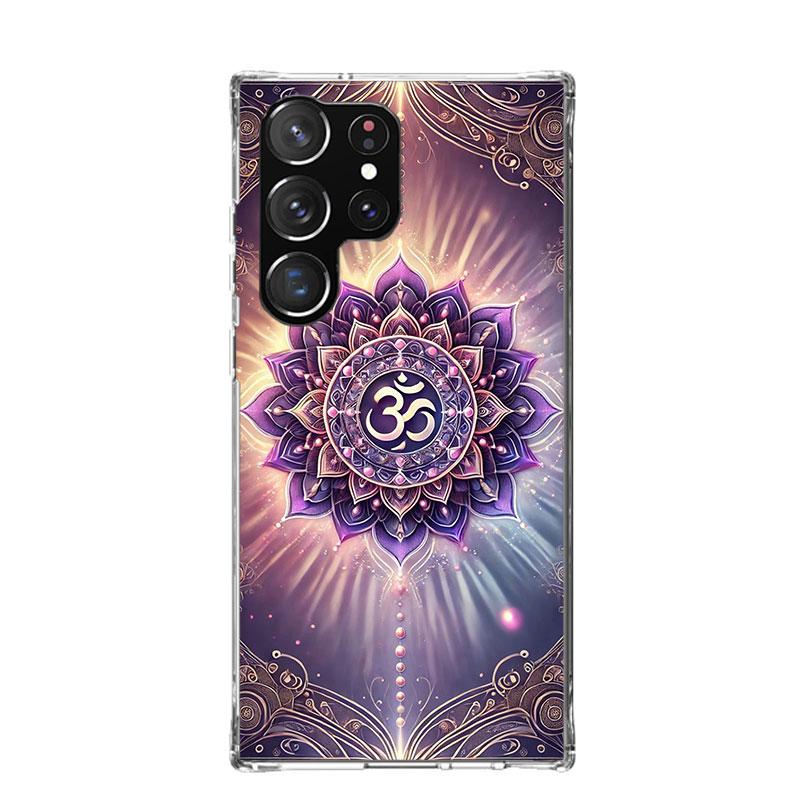 Mandala Chakra Insist Yoga Phone Case For Samsung Galaxy S26 S25 Edge S24 S23 FE S22 Ultra S21 Plus S20 + Fundas Cover Coque Gal