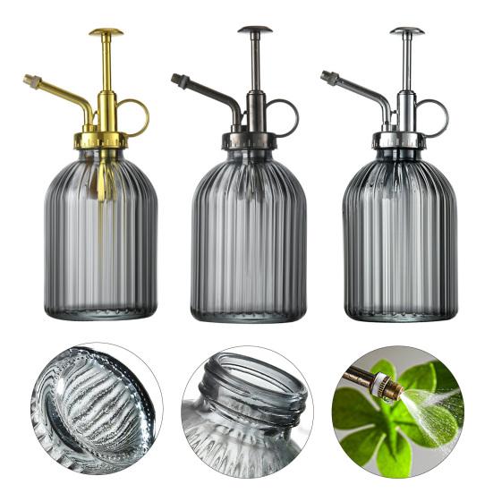 320ml Glass Water Spray Bottle Hand Pressure Watering Can Indoor Small Flower Plant Sprayer Garden Mister