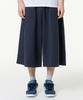 MOZMOZ Plain Bermuda Length Side-Pleated Sweatpants Navy